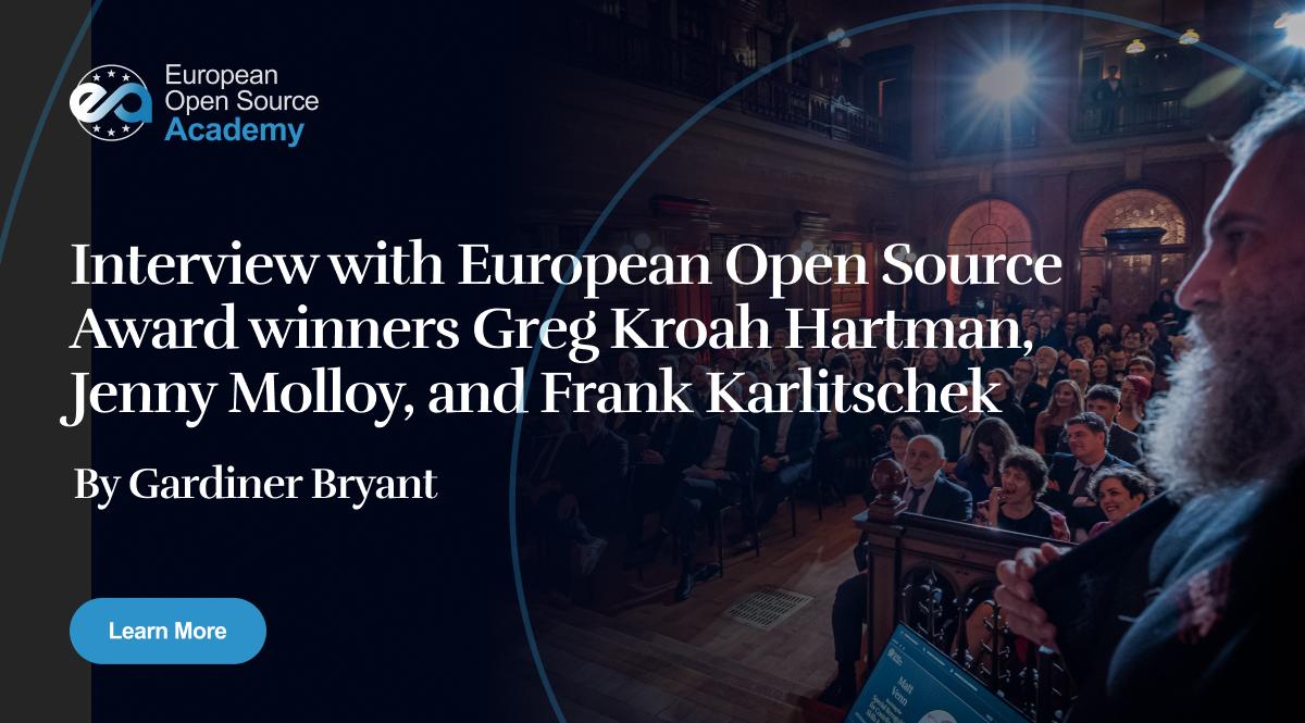 Interview with European Open Source Award winners Greg KH, Jenny Molloy, and Frank Karlitschek